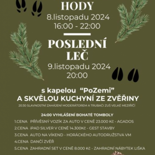 Zvěřinové hody a poslední leč v Ořechově