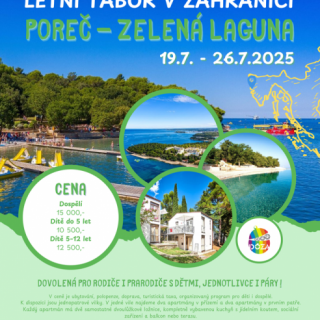 Letní tábor v zahraničí: Poreč - Zelená Laguna